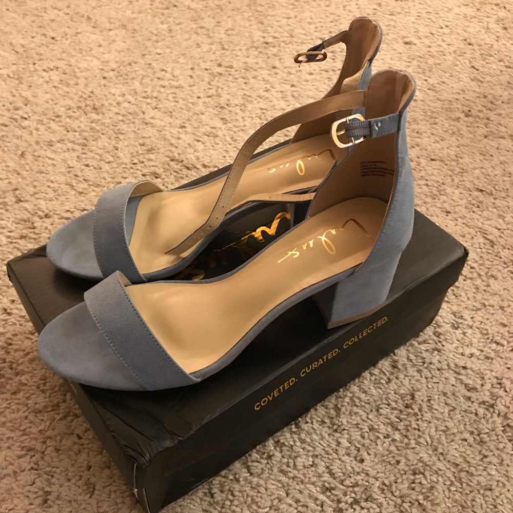 Lulus Harper Blue Suede Shoes